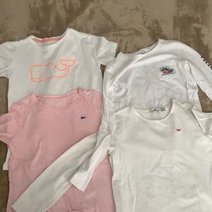 4 Vineyard Vines shirts girls medium 10-12